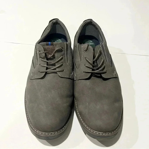 Nunn Bush CADET PLAIN TOE OXFORD comfort‎ gel memory lightweight mens 9.5 gray - Picture 2 of 8
